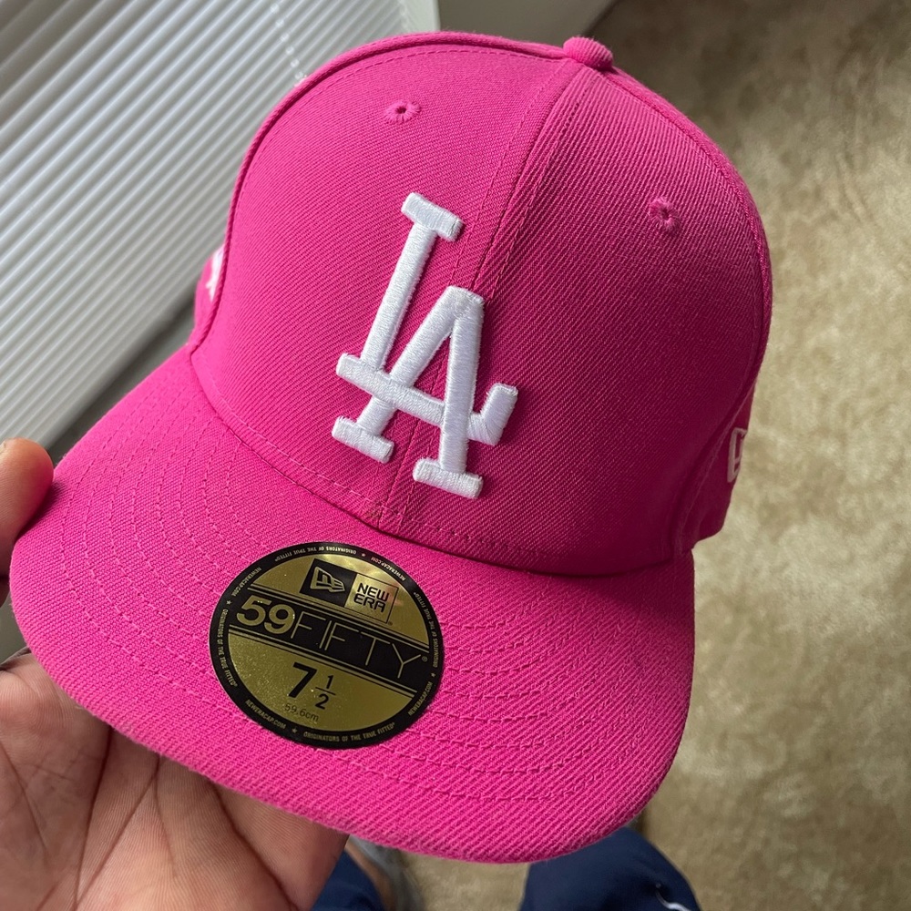 La Dodgers new era fitted 7 1/2 World Series patch